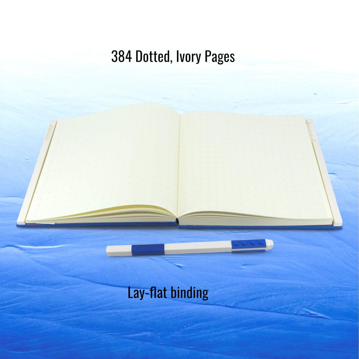 LEGO Locking Notebook with Gel Pen School Office Home in Blue