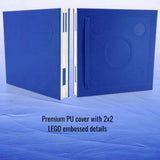 LEGO Locking Notebook with Gel Pen School Office Home in Blue