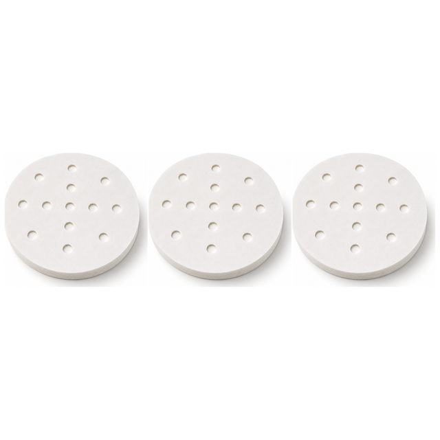 300 pcs Non-Stick Parchment Steamer Liner Pack - 9cm Air Fryer Mat
