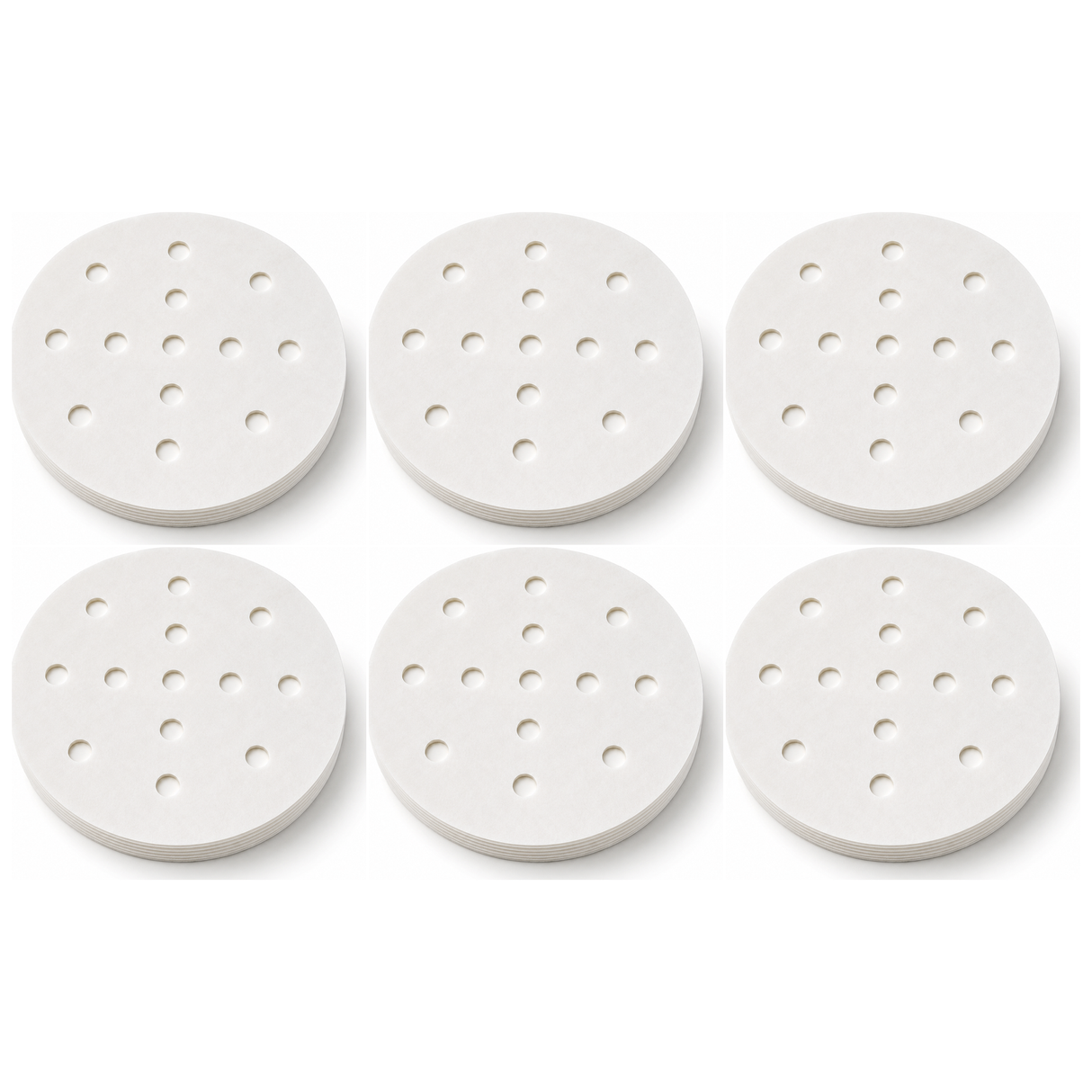 600 pcs Non-Stick Parchment Steamer Liner Bulk Pack - 9cm Air Fryer Mat