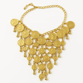 BELLY DANCE NECKLACE Indian Fancy Dress Costume Gypsy Bollywood Tribal Boho