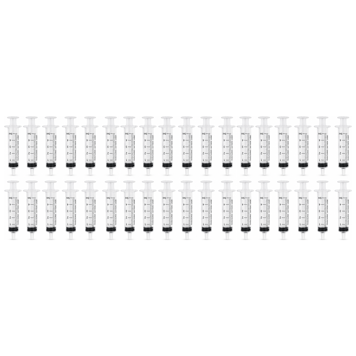 36x 5ml Dessert Syringes Pack Pack - Cocktail Shooter/Cake Decorating (Party Crafts)