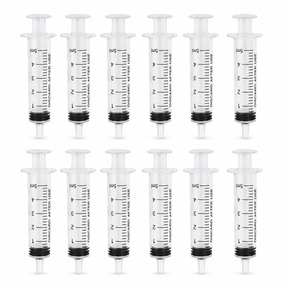12x 5ml Dessert Syringes Pack - Cocktail Shooter/Cake Decorating (Party Crafts)