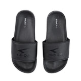 Sfida Laze Boys Slides - Black/Black (Kids Slip On Sandals)