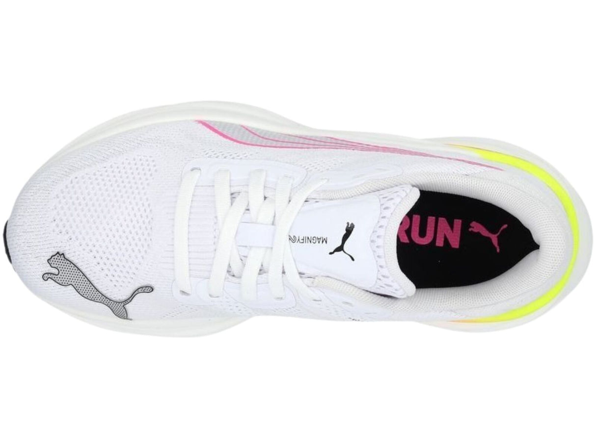 Puma Magnify Nitro 2 Womens Running Shoes NITRO Foam in White Black Pink - Size US 9
