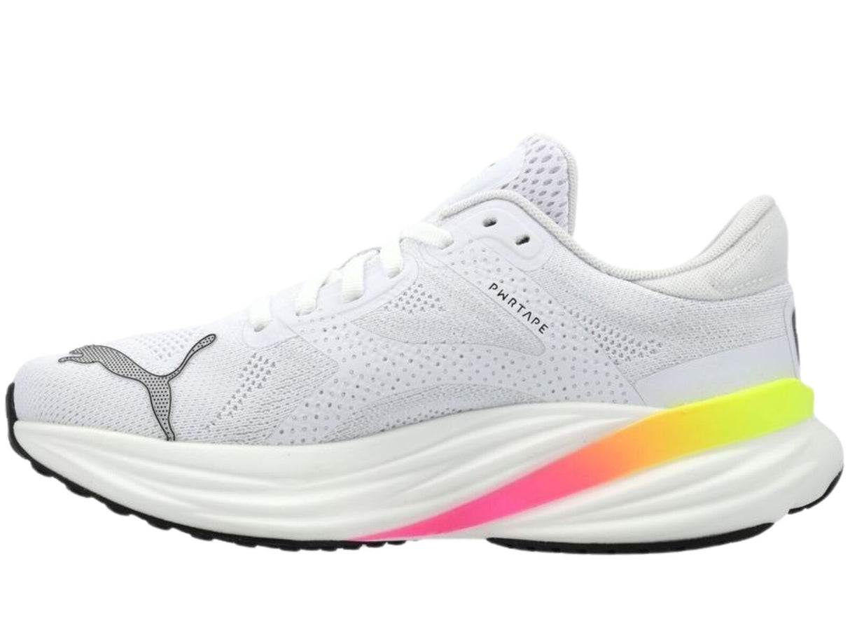 Puma Magnify Nitro 2 Womens Running Shoes NITRO Foam in White Black Pink - Size US 9