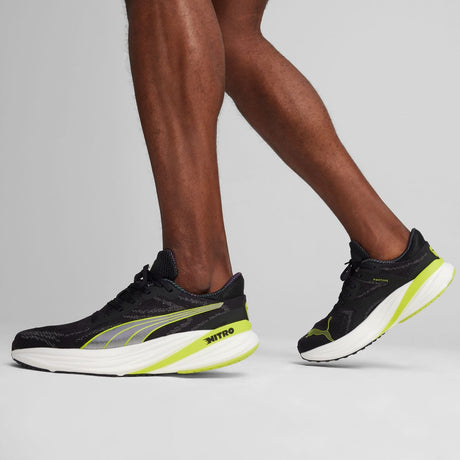 Mens Puma Magnify NITRO 2 Psychedelic Rush PUMA Black-Lime Pow - Size 12