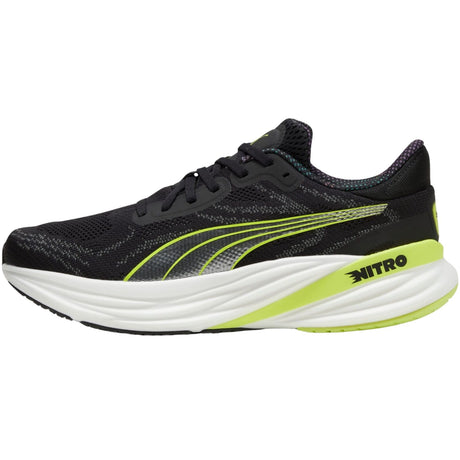 Mens Puma Magnify NITRO 2 Psychedelic Rush PUMA Black-Lime Pow - Size 12
