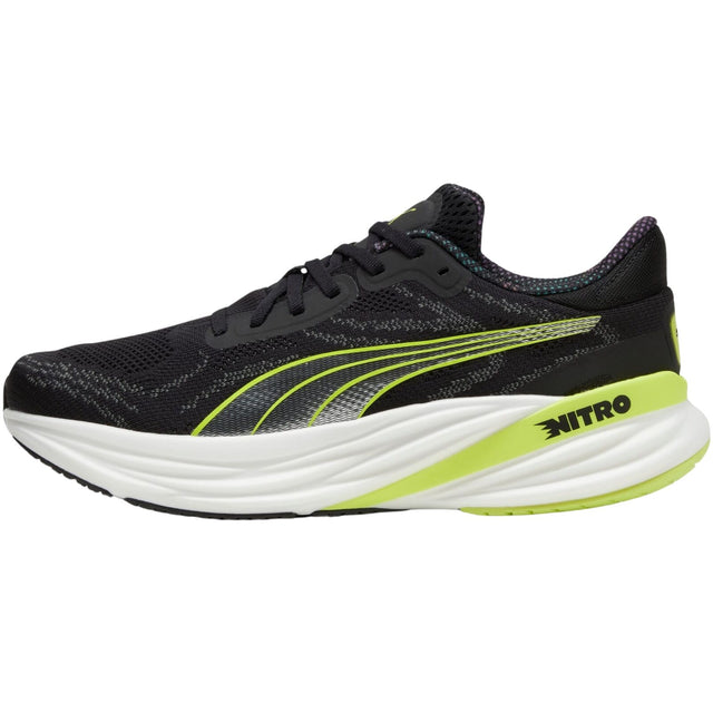 Mens Puma Magnify NITRO 2 Psychedelic Rush PUMA Black-Lime Pow - Size 12