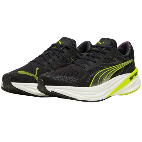 Mens Puma Magnify NITRO 2 Psychedelic Rush PUMA Black-Lime Pow - Size 12