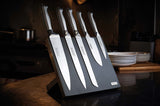 Tramontina 6-Piece Polaris Magnetic Knife Block Set Kitchen Knives in Black