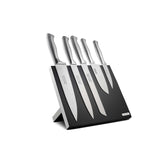Tramontina 6-Piece Polaris Magnetic Knife Block Set Kitchen Knives in Black