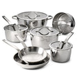 Tramontina Tempo 7 Piece Stainless Steel Cookware Set Induction in Silver