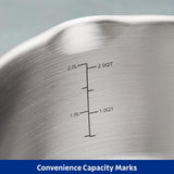 Tramontina Tempo 7 Piece Stainless Steel Cookware Set Induction in Silver
