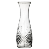 1L Crown Symphony Glass Carafe - Water Serving Jug/Vase (35oz)