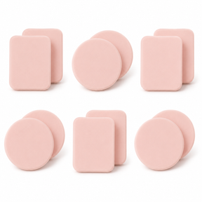 12pcs Cosmetic Puff Sponge Set - Foundation & Powder Makeup Applicator