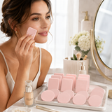 12pcs Cosmetic Puff Sponge Set - Foundation & Powder Makeup Applicator
