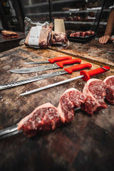 Tramontina 5pcs Low & Slow Knife BBQ Set Stainless Steel Blades w/ Nylon Pouch