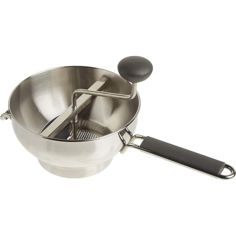 Cuisipro Deluxe Food Mill w/ 3 Discs Stainless Steel Silver Potato Ricer Food Chopper