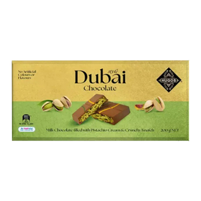 Hugos Dubai Chocolate Block (Milk Chocolate filled with Pistachio Cream & Knafeh) - 200g