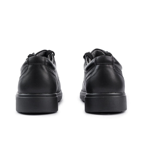 Sfida Class Senior Kids Leather Lace Up School Shoes - Black (Boys/Girls)