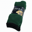 3 Pairs MERINO WOOL SOCKS Mens Heavy Duty Premium Thick Work Socks Cushion in Green - 11-14