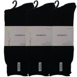 3 Pairs PREMIUM BAMBOO SOCKS Mens Heavy Duty Thick Work Socks BULK Cushion - Charcoal Grey