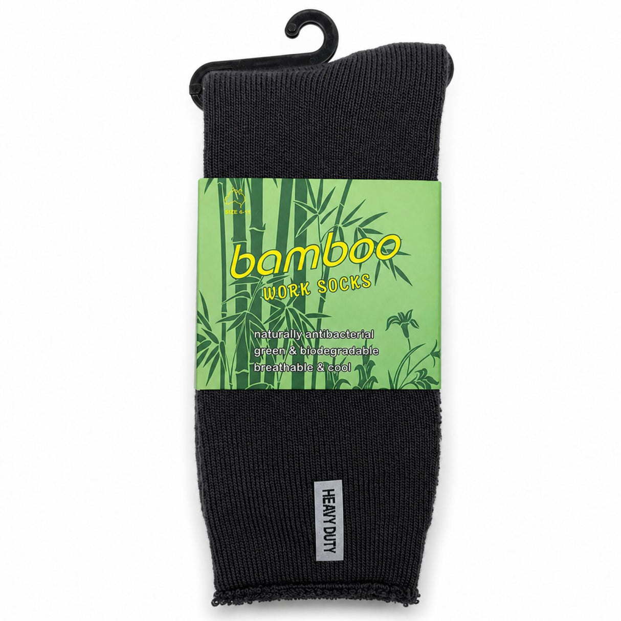 3 Pairs Premium Bamboo Works Socks - Assorted (Mens Heavy Duty Thick Socks w/ Cushion & Anti-Odour)