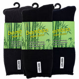 3 Pairs Premium Bamboo Works Socks - Assorted (Mens Heavy Duty Thick Socks w/ Cushion & Anti-Odour)
