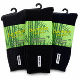 3 Pairs Premium Bamboo Works Socks - Assorted (Mens Heavy Duty Thick Socks w/ Cushion & Anti-Odour)