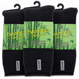 3 Pairs Premium Bamboo Works Socks - Charcoal Grey (Mens Heavy Duty Thick Socks w/ Cushion & Anti-Odour)