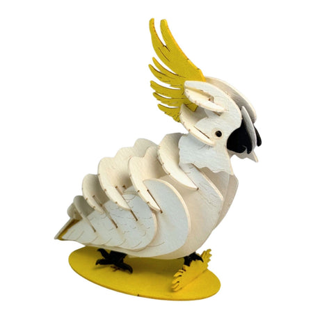 Bocchetta 3D Felt Puzzle Cockatoo (Australian Animal Craft Kit Souvenir Gift)