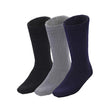 3 Pairs Bamboo Work Socks - Assorted Colours (Mens Heavy Duty Thick Socks w/ Cushion)