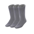 3 Pairs Bamboo Work Socks - Charcoal Grey (Mens Heavy Duty Thick Socks w/ Cushion)