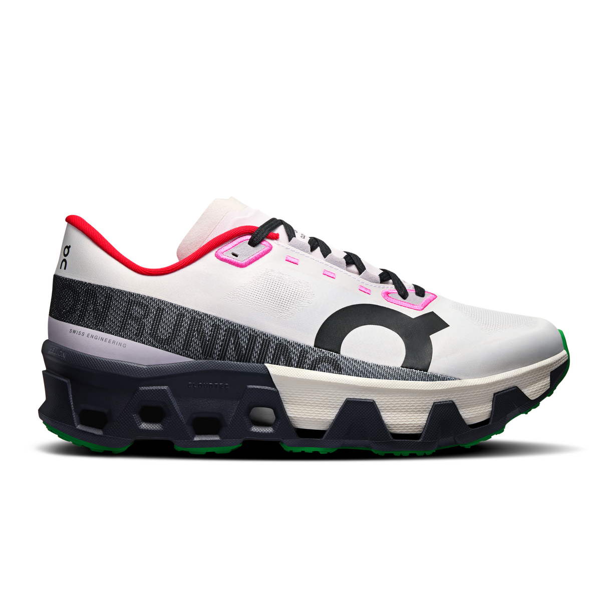 On Mens Cloudmonster Hyper Running Shoes Sneakers in Silver/Iron