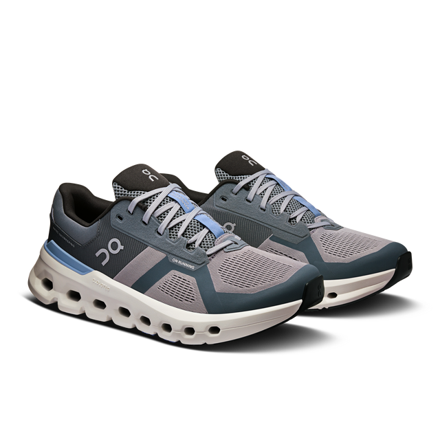 On Mens Cloudrunner 2 Running Shoes Sneakers in Alloy/Chambray  - US 12