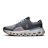 On Mens Cloudrunner 2 Running Shoes Sneakers in Alloy/Chambray 