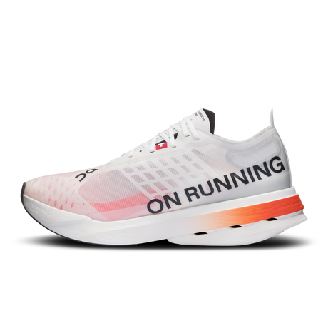 On Mens Cloudbloom Strike Running Shoes Sneakers in White/Black