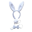 3pcs White Rabbit Animal Set - Bow Tie, Tail & Ears (Book Week Costume & Halloween Fancy Dress)