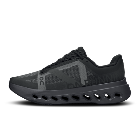 On Womens Cloudsurfer Next Running Shoes Sneakers in Black/Eclipse