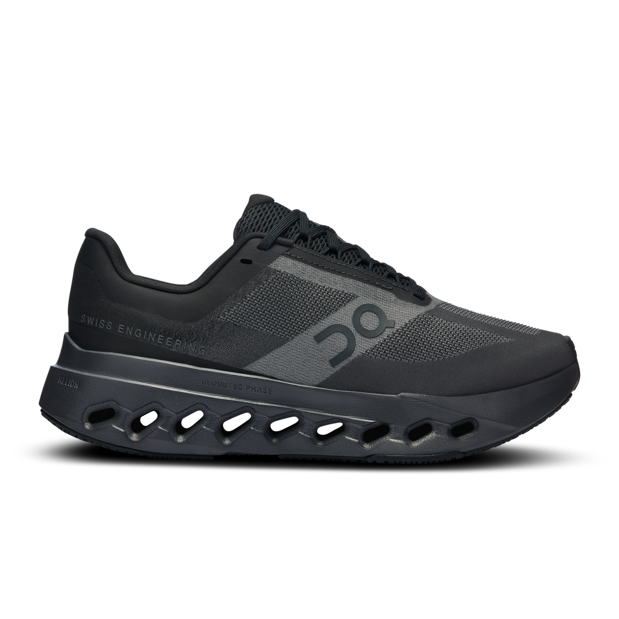 On Womens Cloudsurfer Next Running Shoes Sneakers in Black/Eclipse