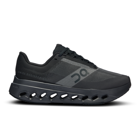 On Womens Cloudsurfer Next Running Shoes Sneakers in Black/Eclipse