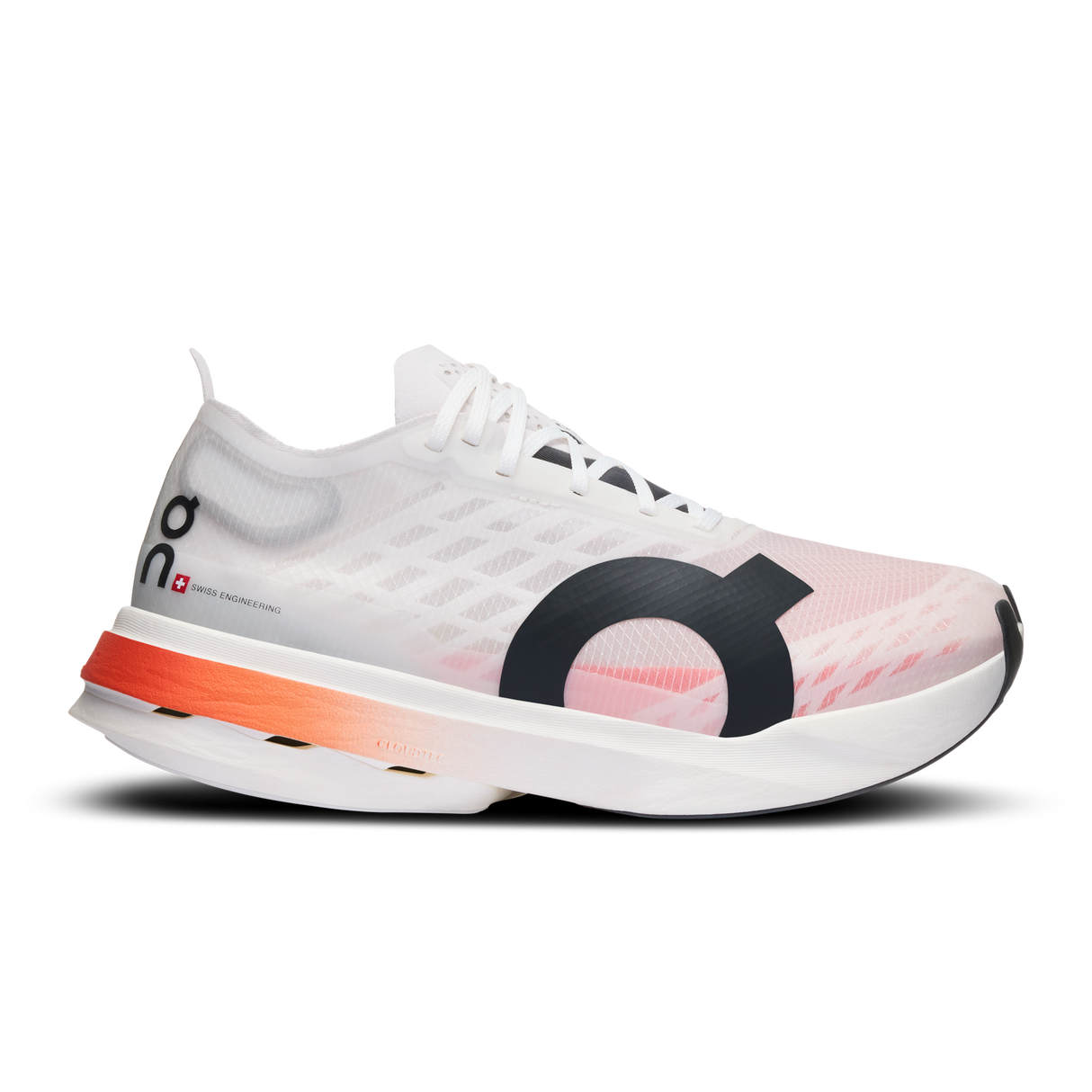On Womens Cloudbloom Strike Running Shoes Sneakers in Black/White