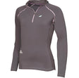 BABOLAT Womens 1/2 Zip Core Long Sleeve Top Tennis Sports Gym Training - White