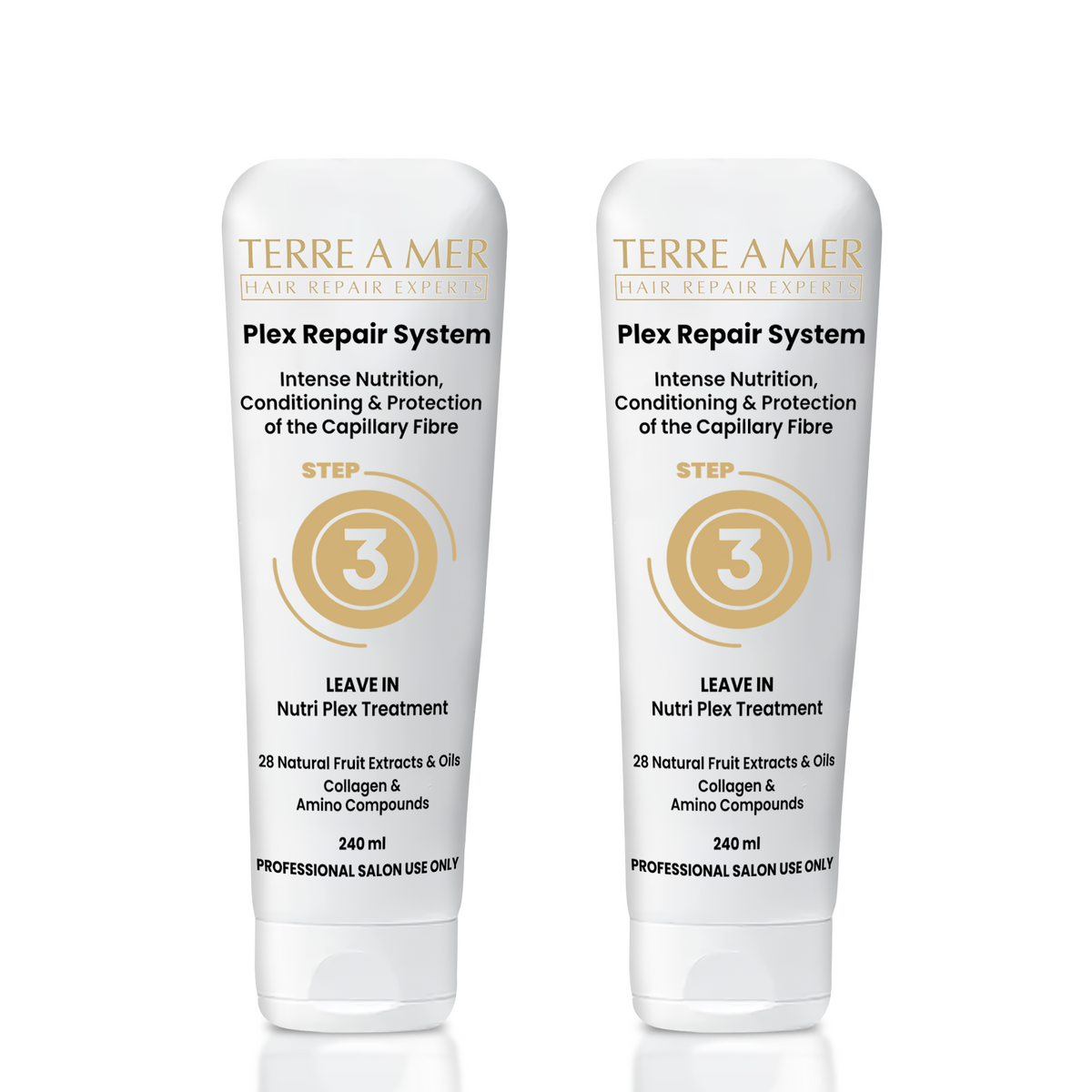 terreamer Plex Repair Step 3 240ml - Leave-In Hair Bond Treatment (Amino Acids & Collagen)