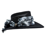 Jacaru 1023 Horizon Womens Vegan Leather Breeze Hat with Scarf - Mesh Crown (Made in Australia)