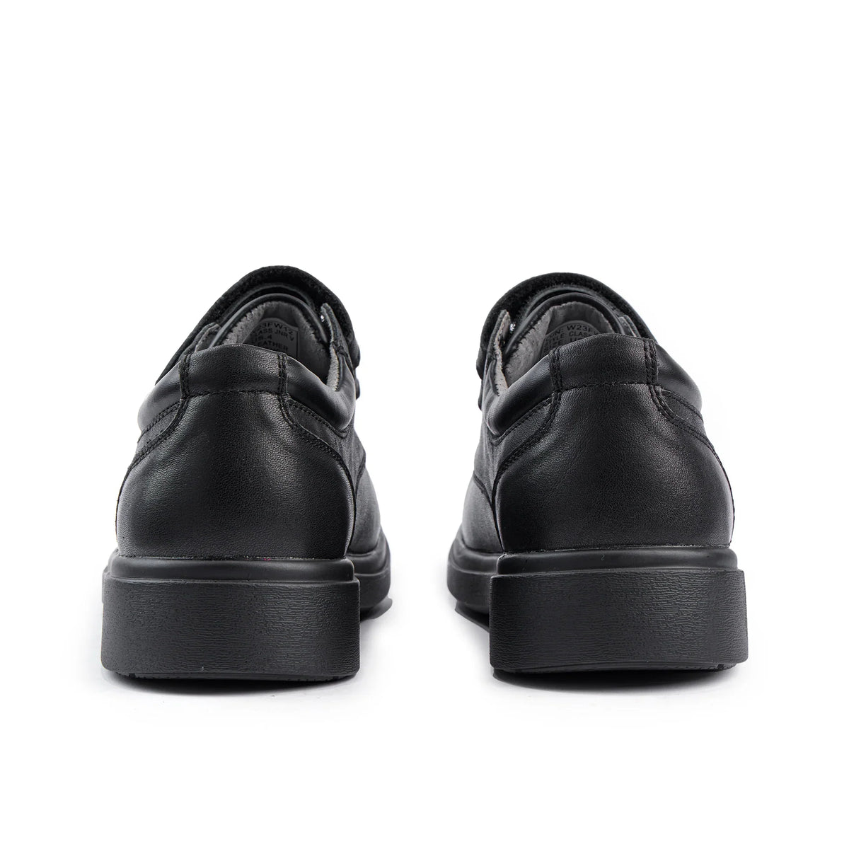 Sfida Class Junior Kids Leather V Strap School Shoes - Black (Boys/Girls)