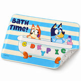 Bluey Non-Slip Bath Mat Bathroom Carpet (68.5cm x 39cm) - Officially Licensed