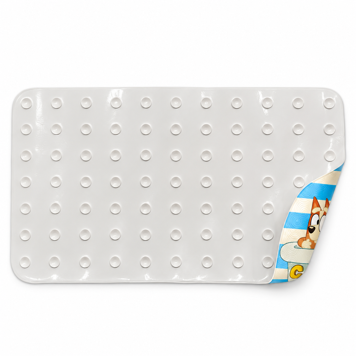 Bluey Non-Slip Bath Mat Bathroom Carpet (68.5cm x 39cm) - Officially Licensed