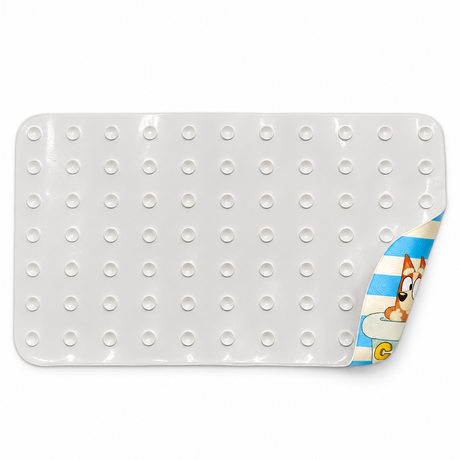 Bluey Non-Slip Bath Mat Bathroom Carpet (68.5cm x 39cm) - Officially Licensed